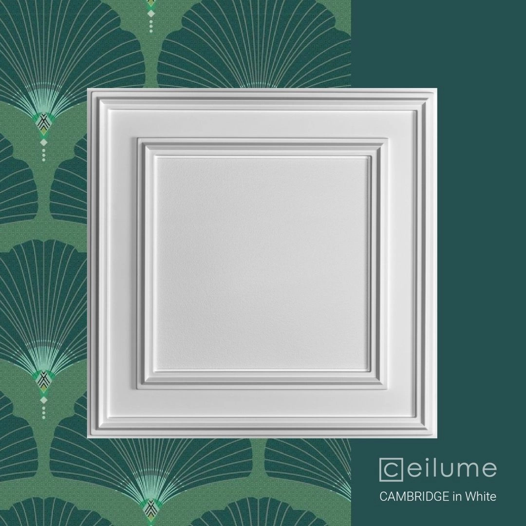 cambridge 2x2 white ceiling tile context