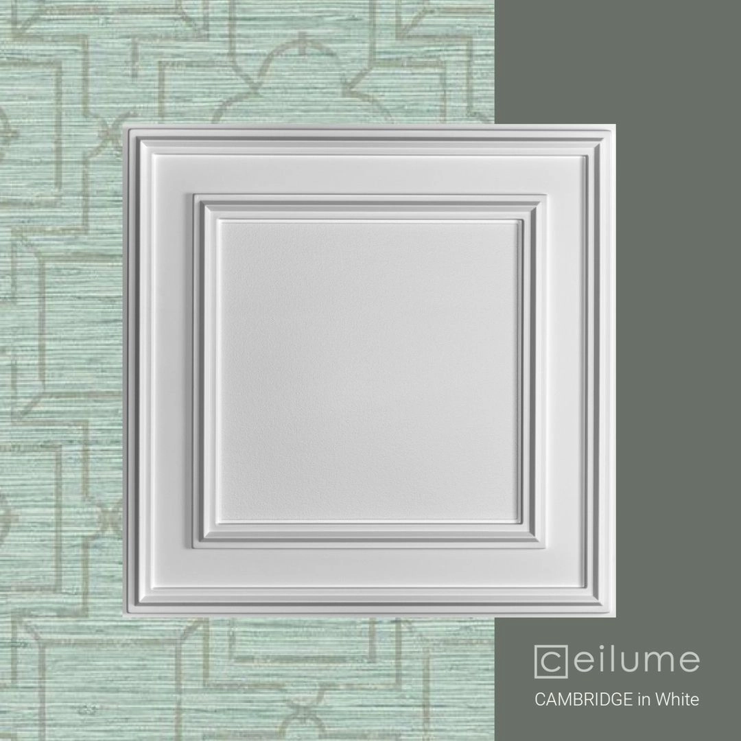 cambridge 2x2 white ceiling tile context