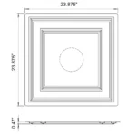 ceilume cambridge 2x2 dimension