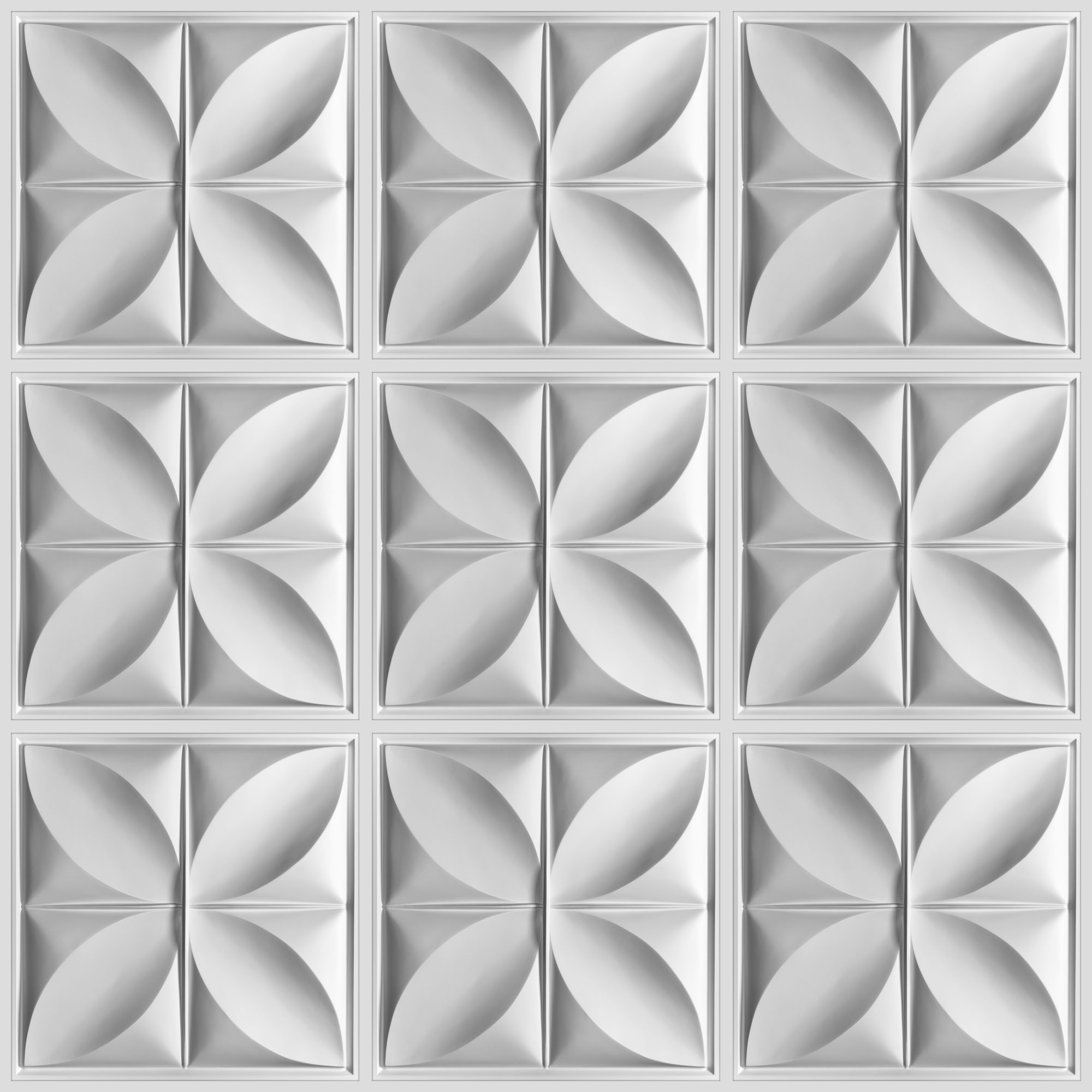 petal-2x2-white-ceiling-tiles-group